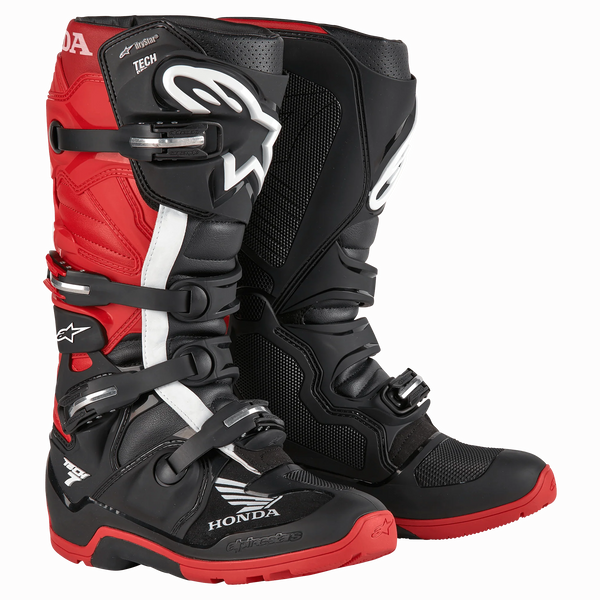 Botas de Moto Alpinestars Honda Tech 7 Enduro Drystar® Negro/Rojo