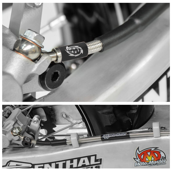 Flexible de freno Moto-Master trasera Kawasaki: KX250F, KX450F 2012 , Suzuki: RM-Z250 / 450
