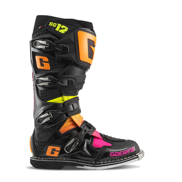 Gaerne Botas De Moto SG12 Negro/Naranja/Rosa LE