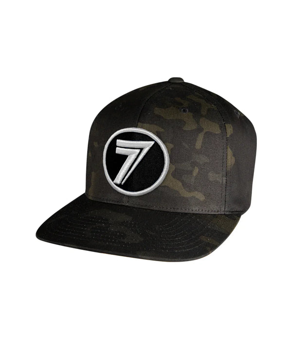 Seven Dot Patch Hat Black Camo