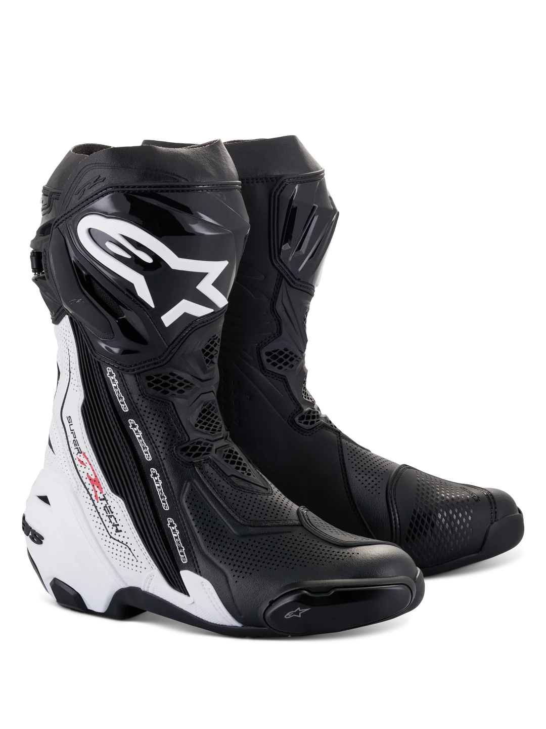 Botas de Moto Alpinestars Supertech R Ventiladas Negro Blanco