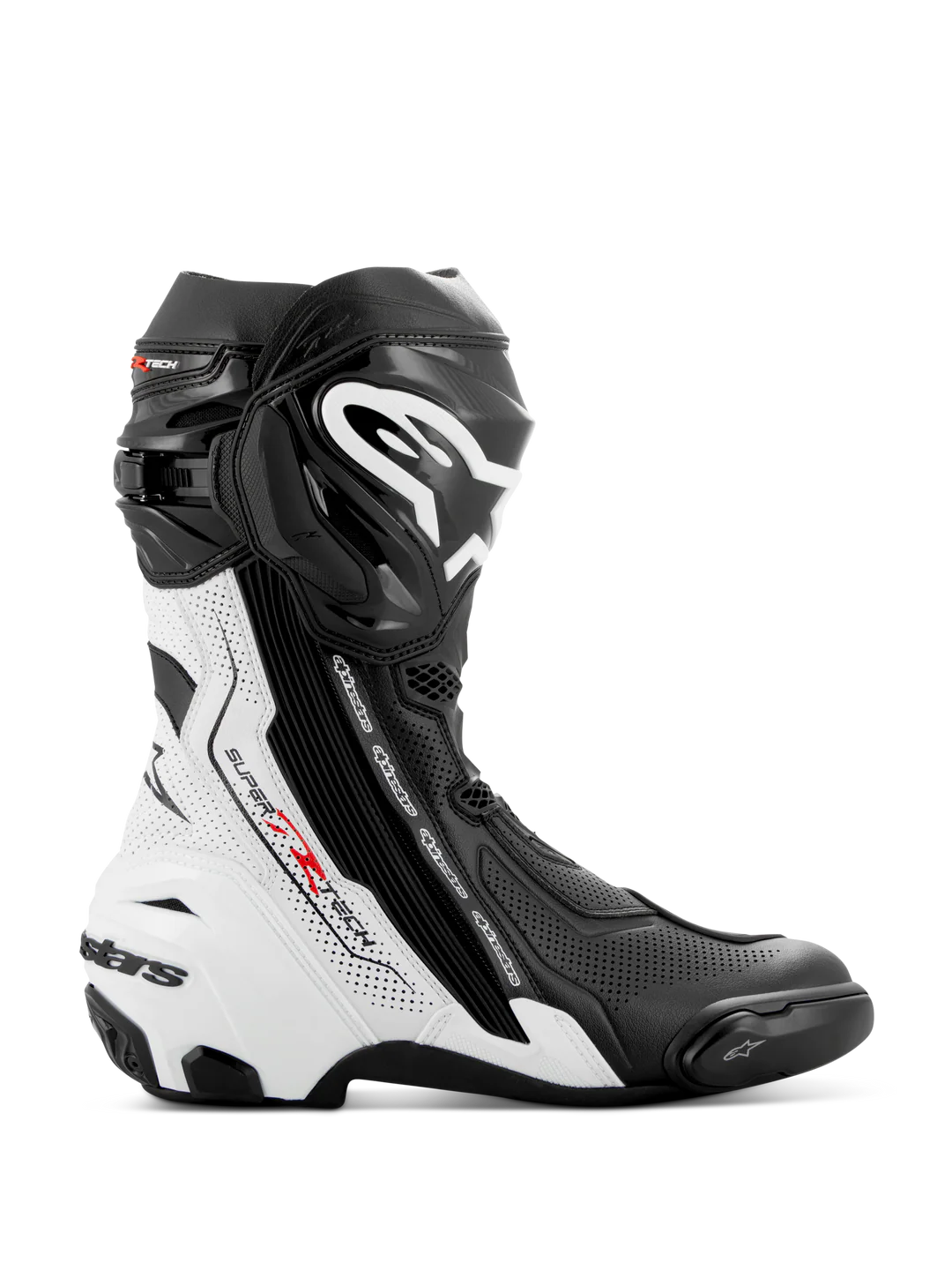 Botas de Moto Alpinestars Supertech R Ventiladas Negro Blanco