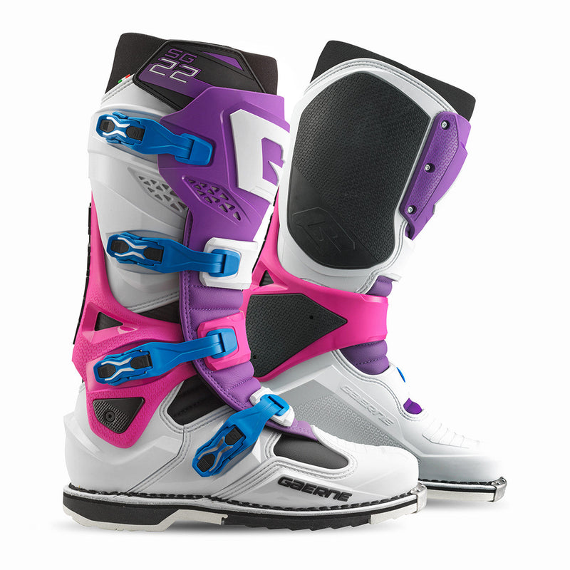 Gaerne Botas De Moto SG22 Púrpura/Blanco/Rhodamine LE