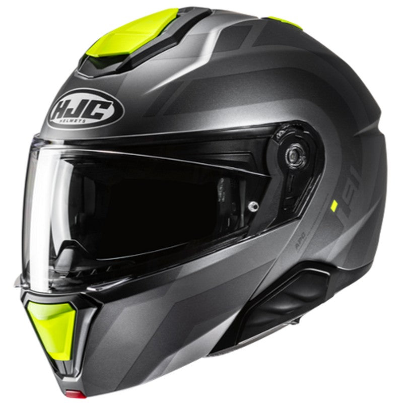 Casco HJC I91 Arven MC3HSF Negro Blanco Amarillo