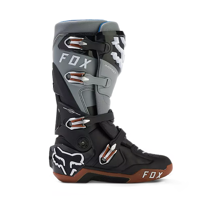FOX Botas Moto Instinct Negro/Gris/Cafe - Rideshop