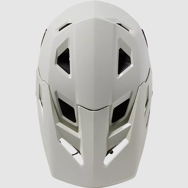 Casco Bicicleta Rampage Blanco/Burdeo Fox - Rideshop