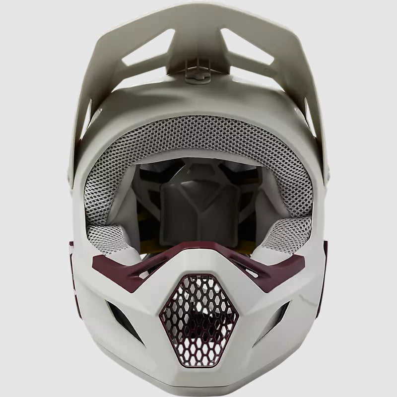 Casco Bicicleta Rampage Blanco/Burdeo Fox - Rideshop