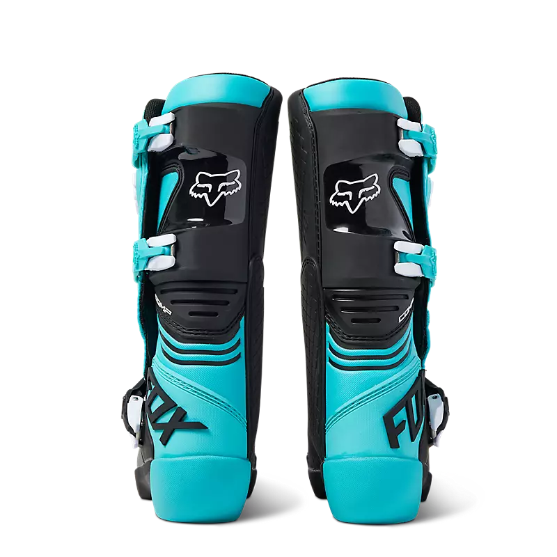 FOX Botas Moto Niño Comp Celeste - Rideshop