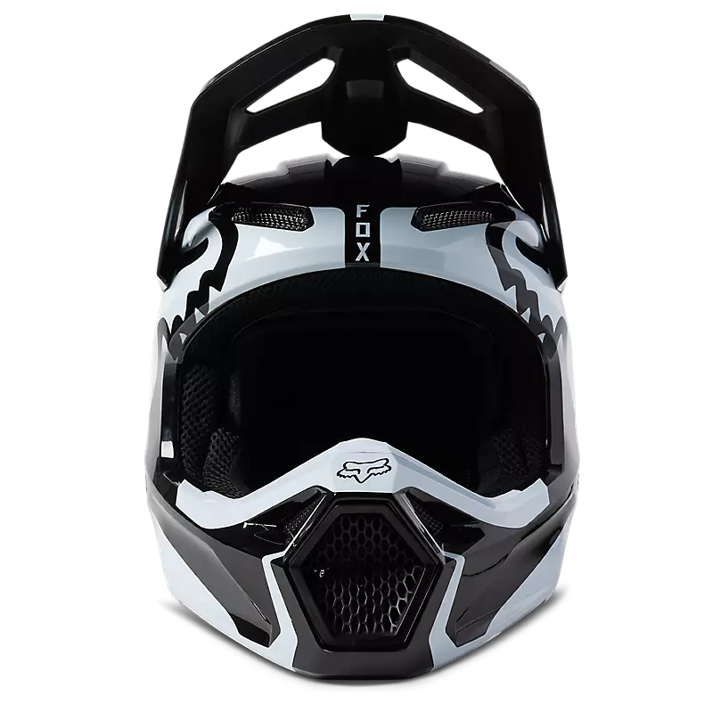 FOX Casco Moto V1 Leed Negro/Blanco - Rideshop