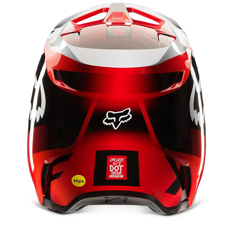 FOX Casco Moto V1 Leed Rojo - Rideshop