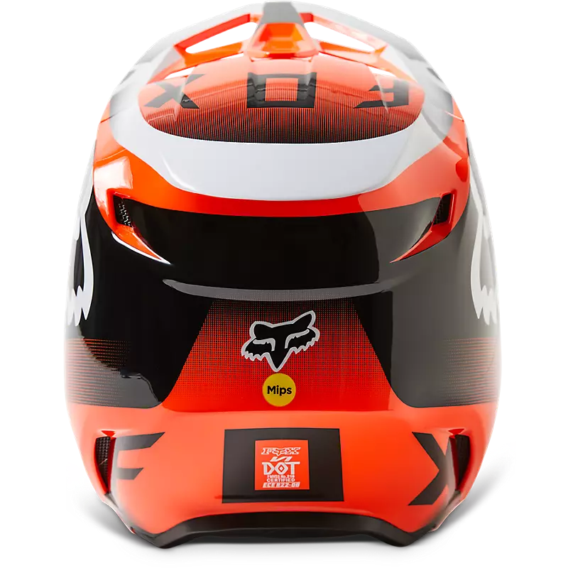 FOX Casco Moto V1 Leed Naranjo - Rideshop