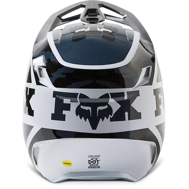 FOX Casco Moto V1 Nuklr Negro/Blanco - Rideshop