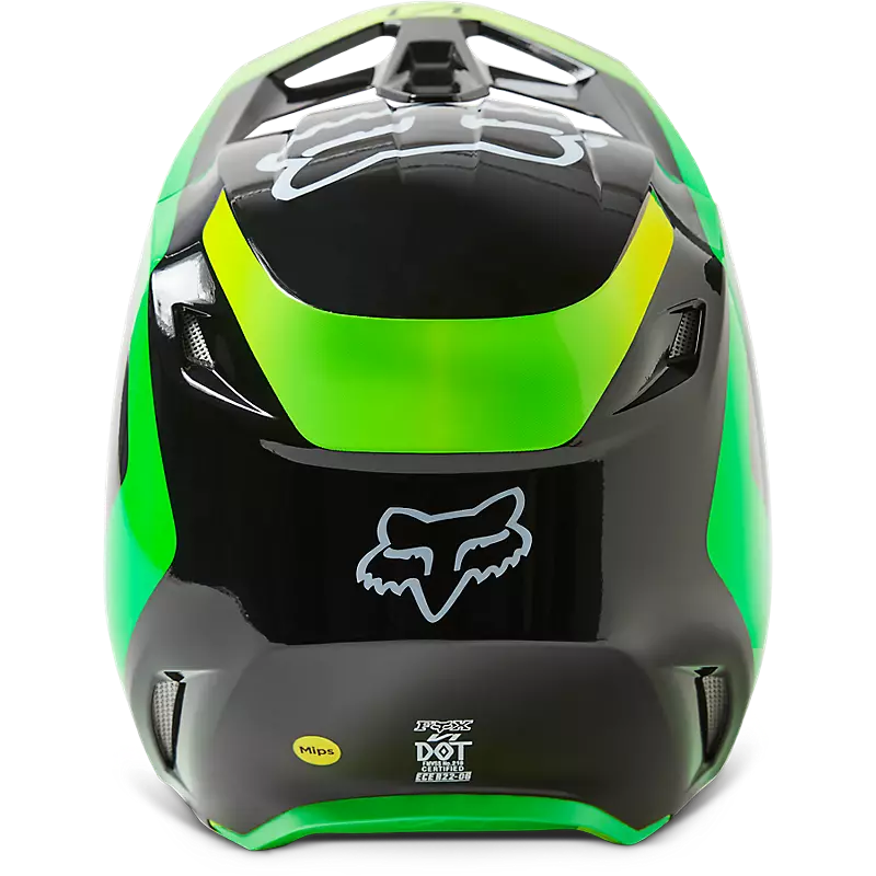 FOX Casco Moto V1 Dpth Negro/Verde - Rideshop