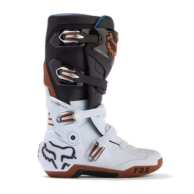 FOX Botas Moto Motion Blanco/Negro/Cafe - Rideshop