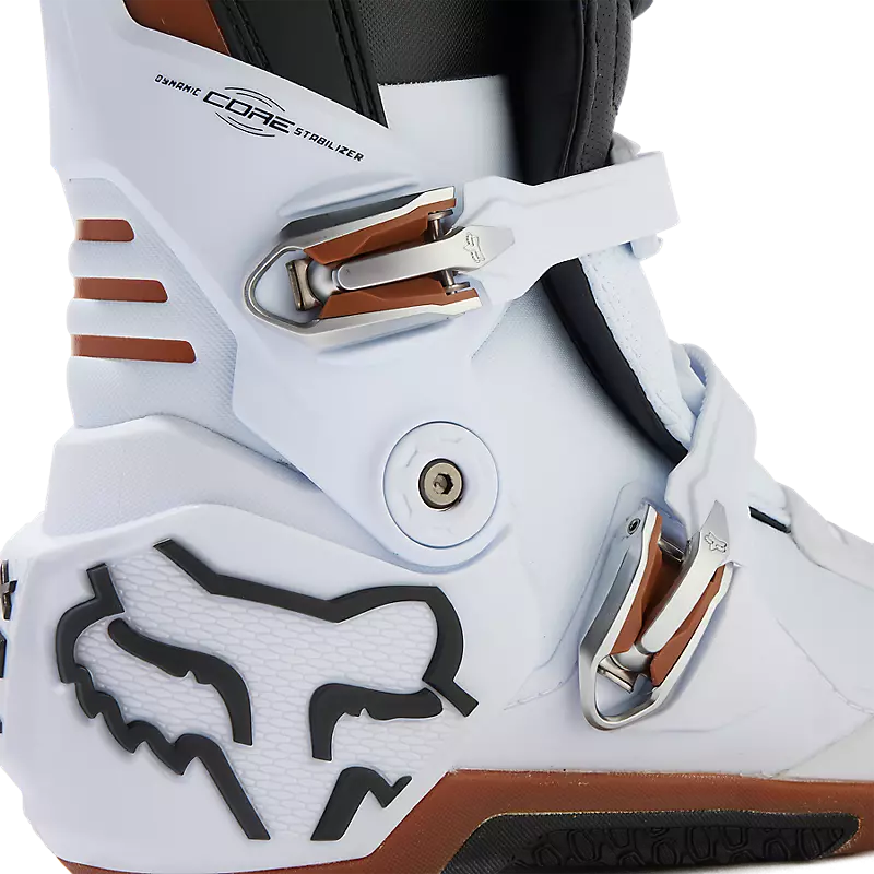 FOX Botas Moto Motion Blanco/Negro/Cafe - Rideshop
