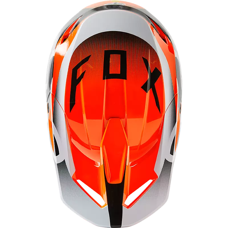 FOX Casco Moto Niño V1 Leed Naranjo - Rideshop