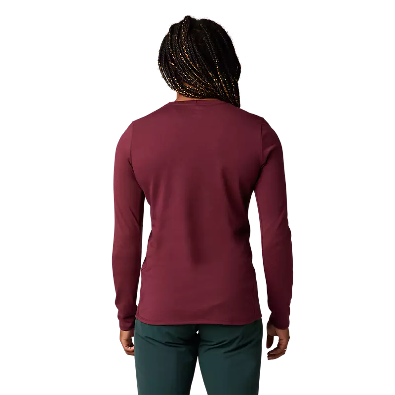 FOX Polera Bicicleta Mujer Manga Larga Ranger Drirelease® Burdeo - Rideshop