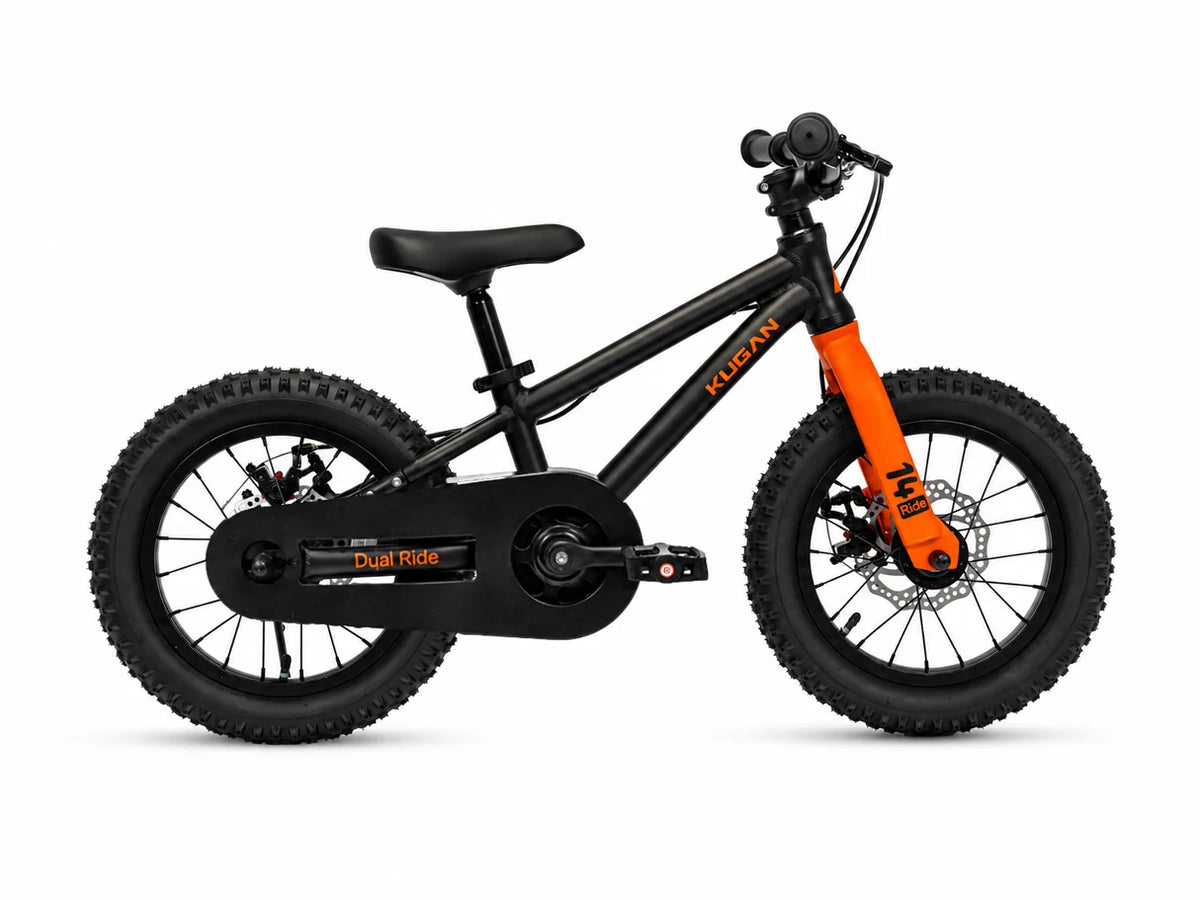 Bicicleta Niño Kugan 2 en 1 Dual Ride 14 Black Orange