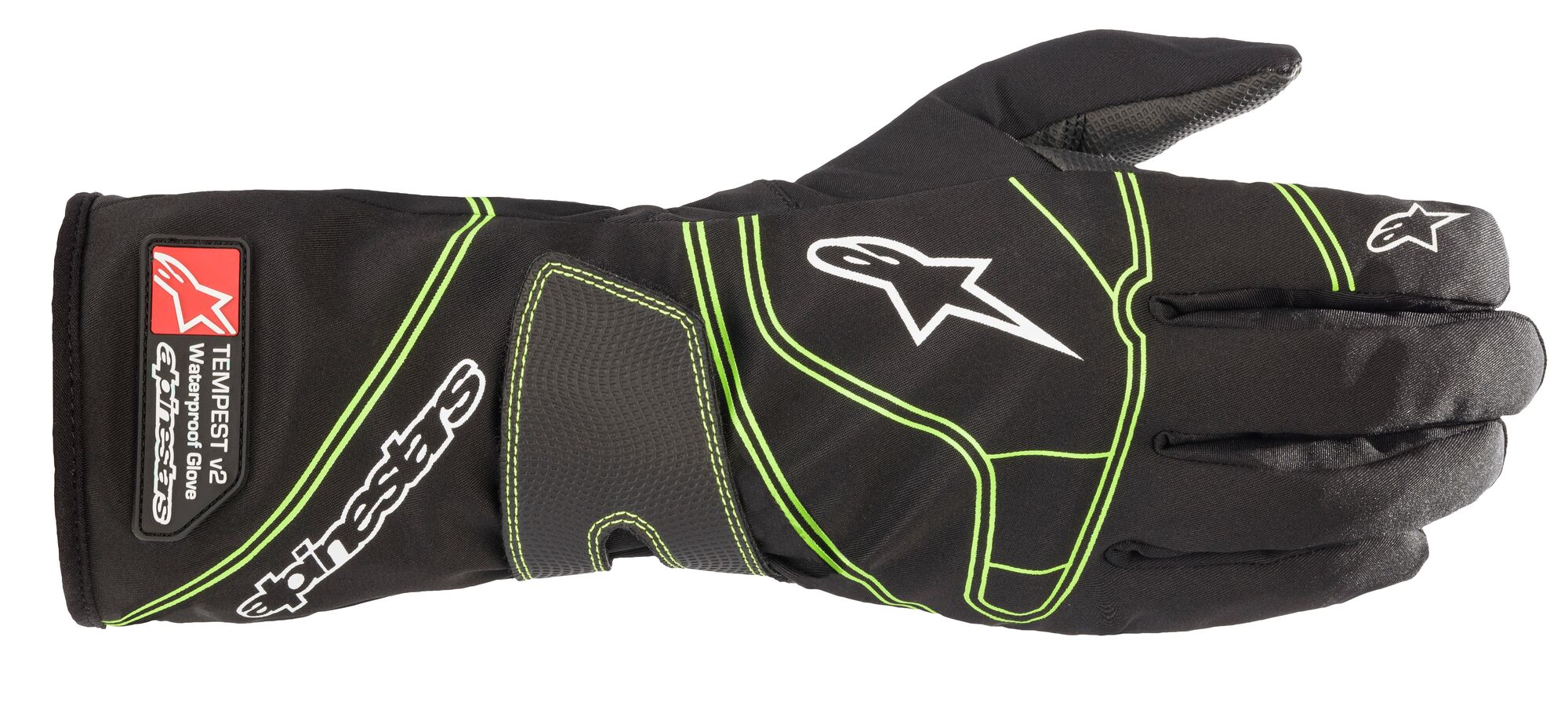 Guantes Karting Tempest V2 Prueba de agua - Negro S