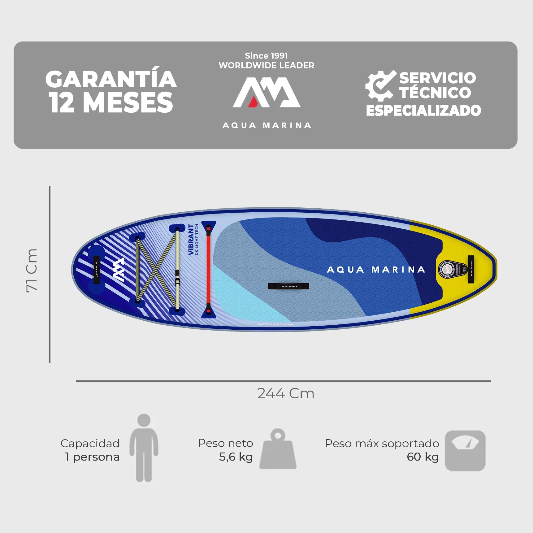 SUP Aqua Marina Vibrant 8'0" 2.0