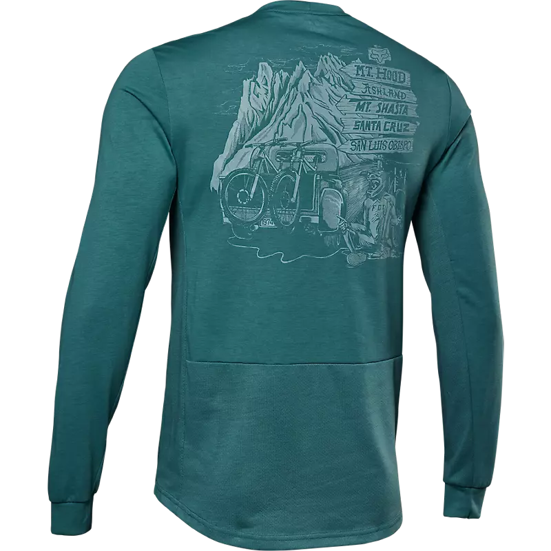 FOX Polera Bicicleta Manga Larga Ranger Drirelease® Verde - Rideshop