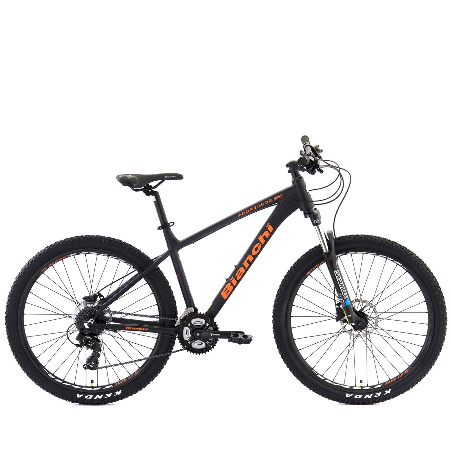 BICICLETA BIANCHI AGGRESSOR 27.5  SX NEGRO SEMI MATE