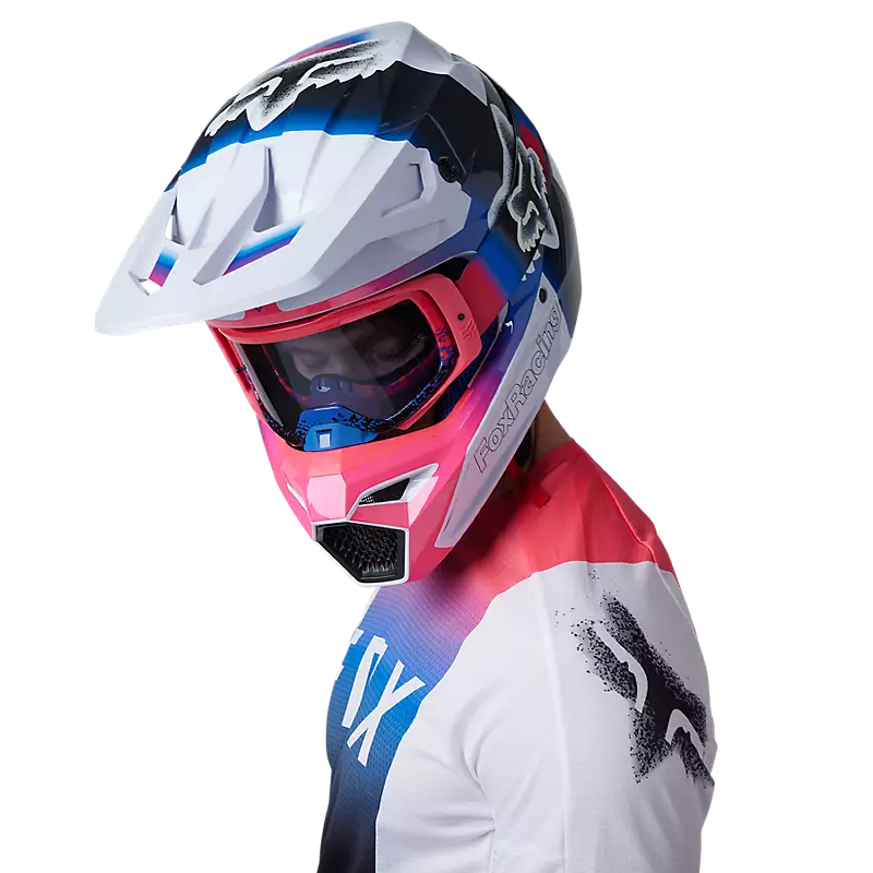 FOX Polera Moto 360 Horyzn Negro/Blanco/Rosado - Rideshop