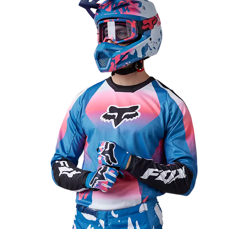 FOX Polera Moto 180 Morphic Celeste - Rideshop