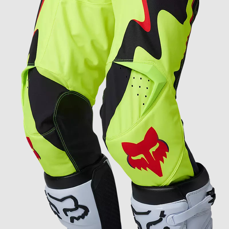 FOX Pantalon Moto 180 Kozmik Amarillo/Negro - Rideshop