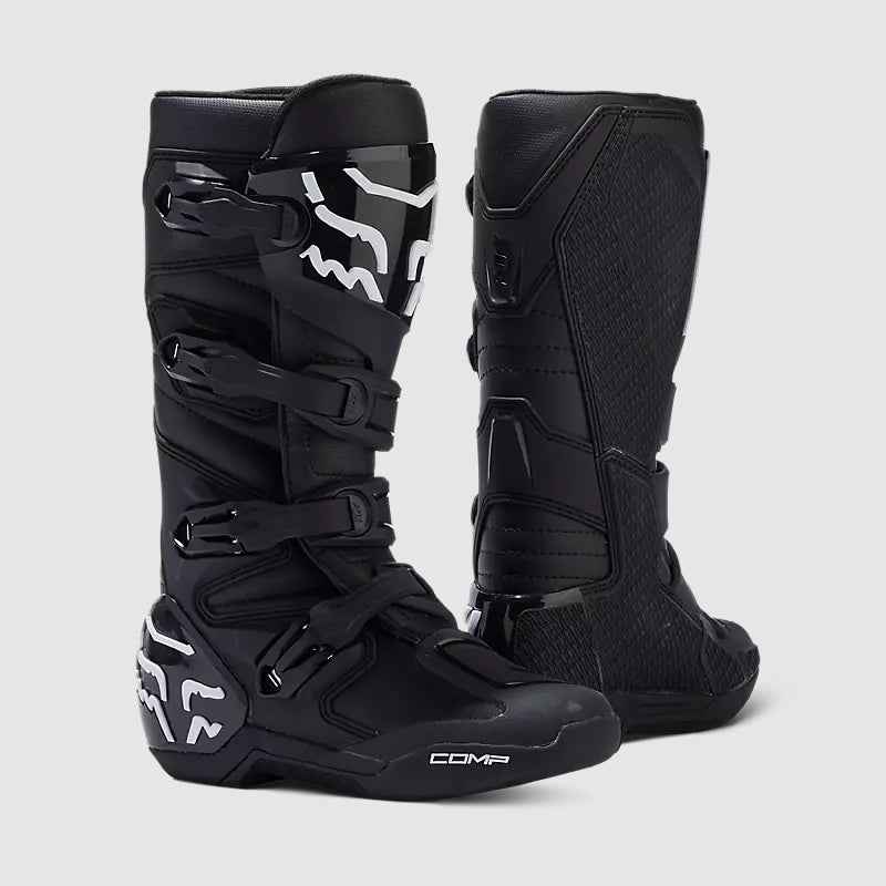 Botas Moto Mujer Comp Negro/Blanco Fox - Rideshop