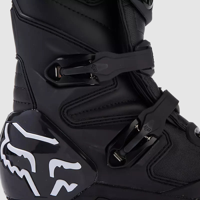 Botas Moto Niño Comp Negro/Blanco Fox - Rideshop