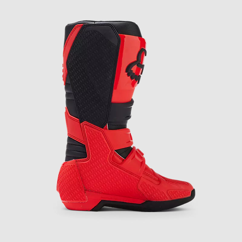 Botas Moto Niño Comp Rojo Fluor Fox - Rideshop