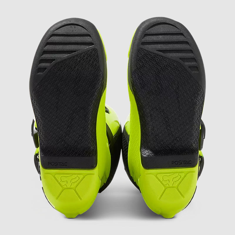 Botas Moto Niño Comp Amarillo Fluor Fox - Rideshop
