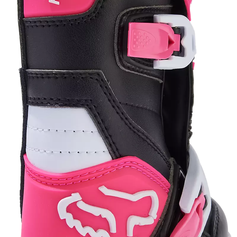 FOX Botas Moto Infantil Comp Negro/Rosado - Rideshop