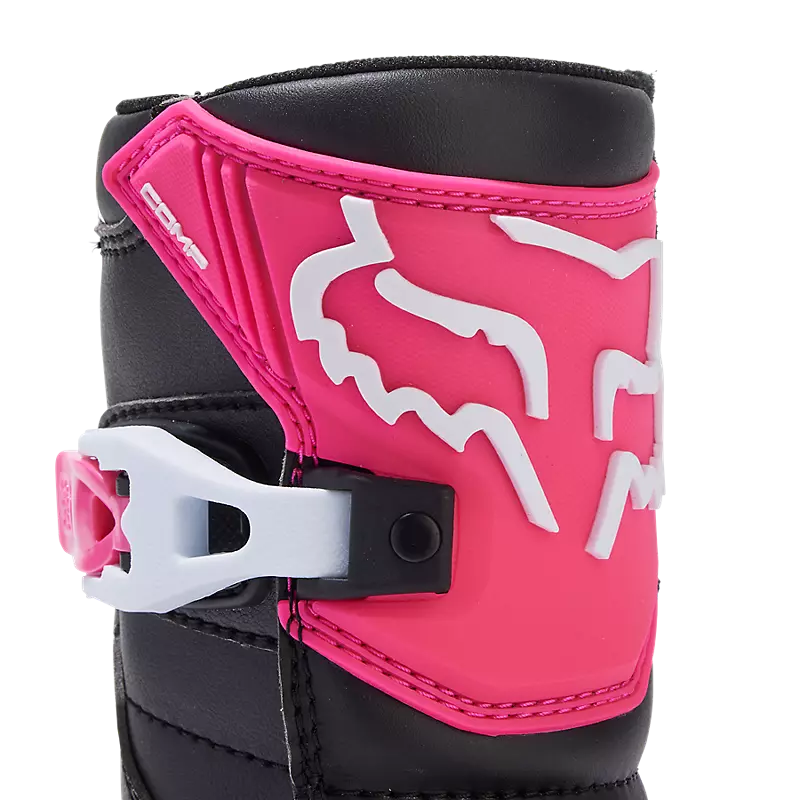 FOX Botas Moto Infantil Comp Negro/Rosado - Rideshop