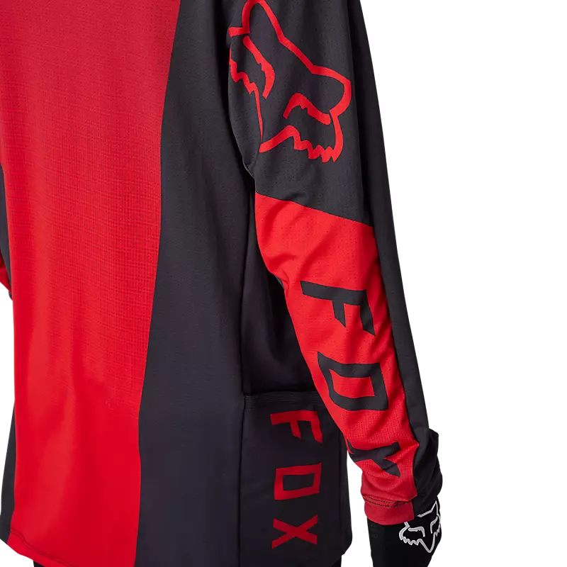 FOX Polera Moto Niño Ranger Drive Krux SXS Con Cuello Rojo - Rideshop