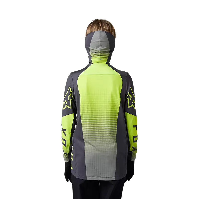 FOX Polera Moto Niño Ranger Drive Krux SXS Con Cuello Amarillo Fluor - Rideshop