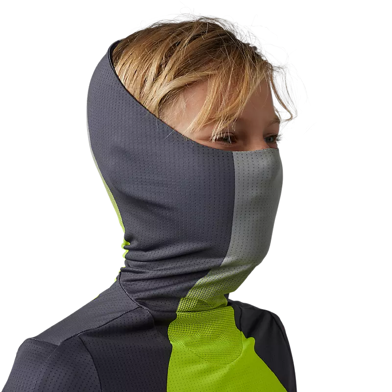 FOX Polera Moto Niño Ranger Drive Krux SXS Con Cuello Amarillo Fluor - Rideshop