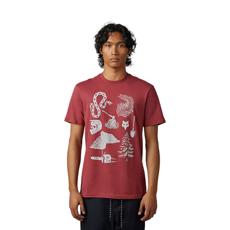 FOX Polera Lifestyle Track Beast Rojo - Rideshop