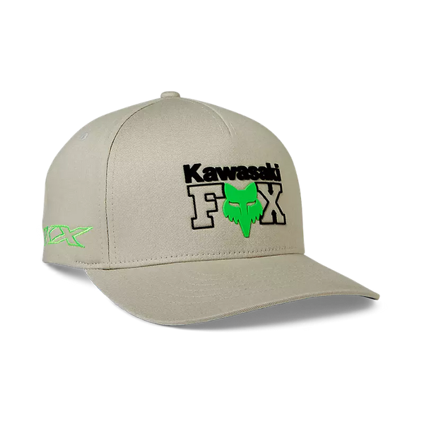 FOX Gorro Jockey Lifestyle Flexfit Kawasaki Gris Claro - Rideshop