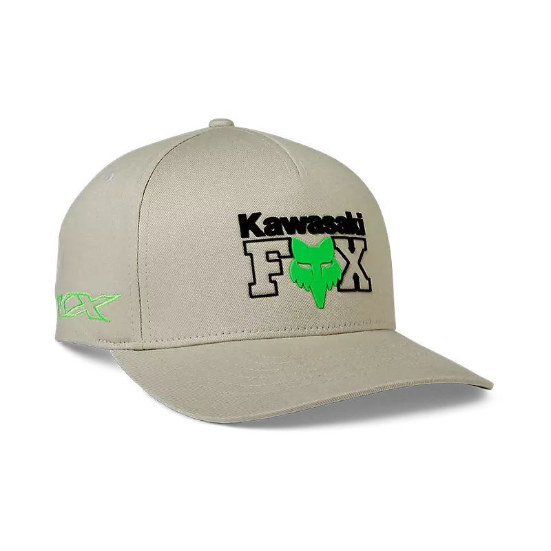 FOX Gorro Jockey Lifestyle Flexfit Kawasaki Gris Claro - Rideshop