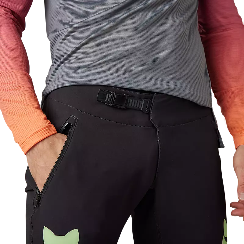 FOX Pantalon Bicicleta Flexair Race Negro/Naranjo - Rideshop