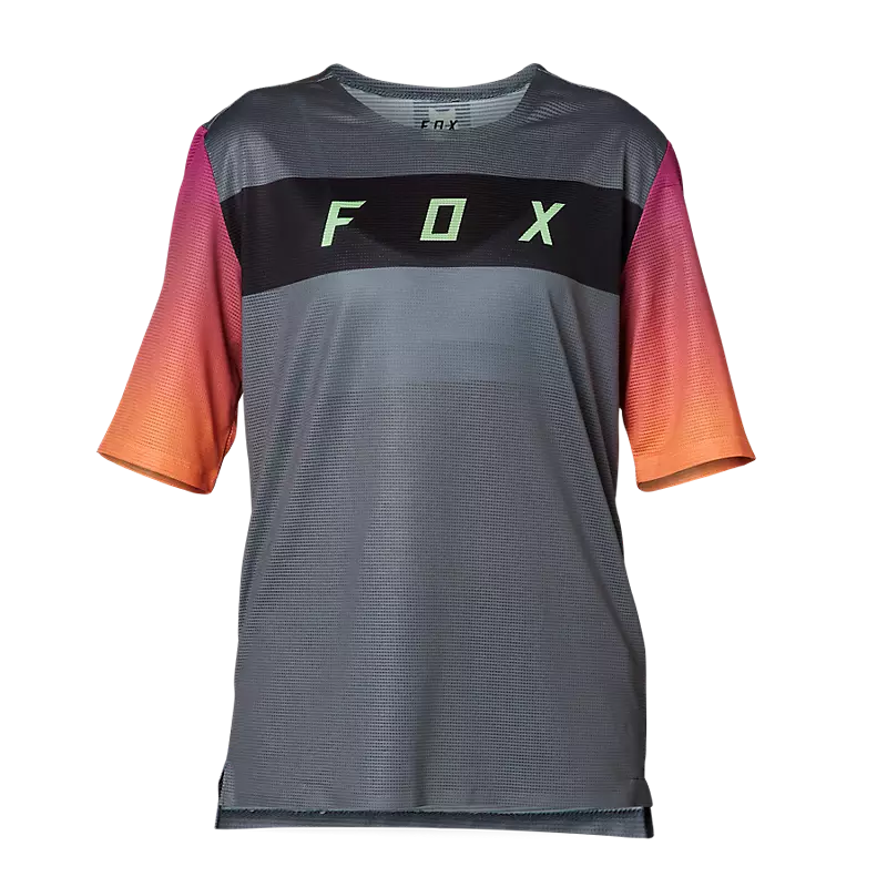 FOX Polera Bicicleta Niño Flexair Gris - Rideshop