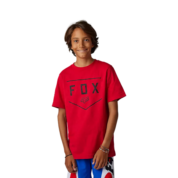 FOX Polera Lifestyle Niño Shield Rojo - Rideshop