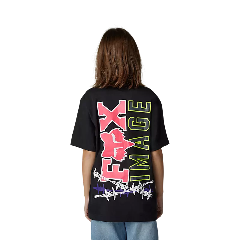 FOX Polera Lifestyle Niño Barb Wire Negro - Rideshop