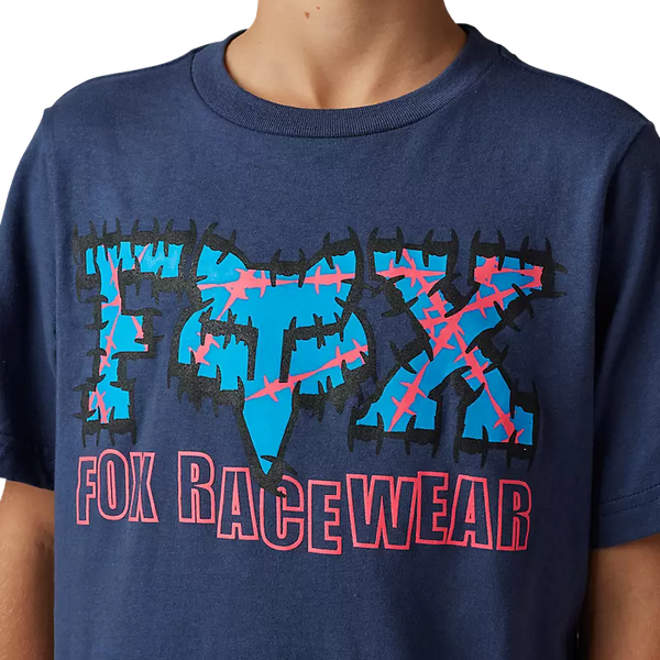 FOX Polera Lifestyle Niño Barb Wire II Azul Oscuro - Rideshop