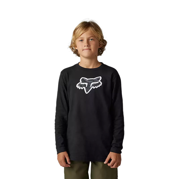 FOX Polera Lifestyle Niño Vzns Manga Larga Negro - Rideshop