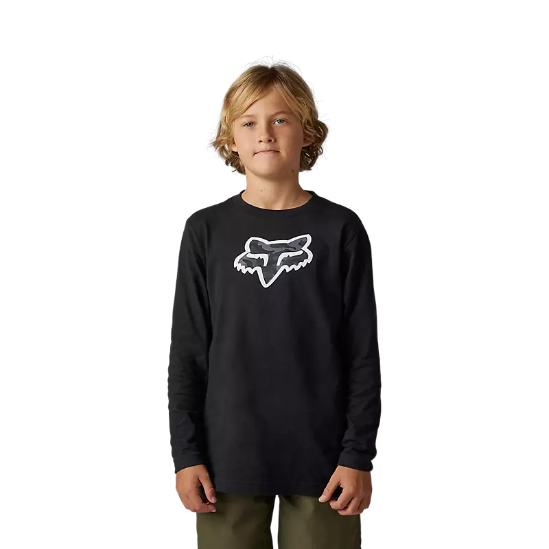 FOX Polera Lifestyle Niño Vzns Manga Larga Negro - Rideshop