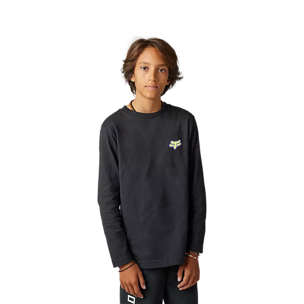 FOX Polera Lifestyle Niño Morphic Manga Larga Negro - Rideshop