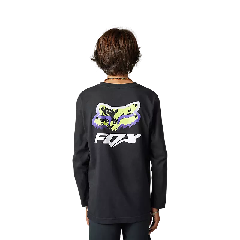 FOX Polera Lifestyle Niño Morphic Manga Larga Negro - Rideshop